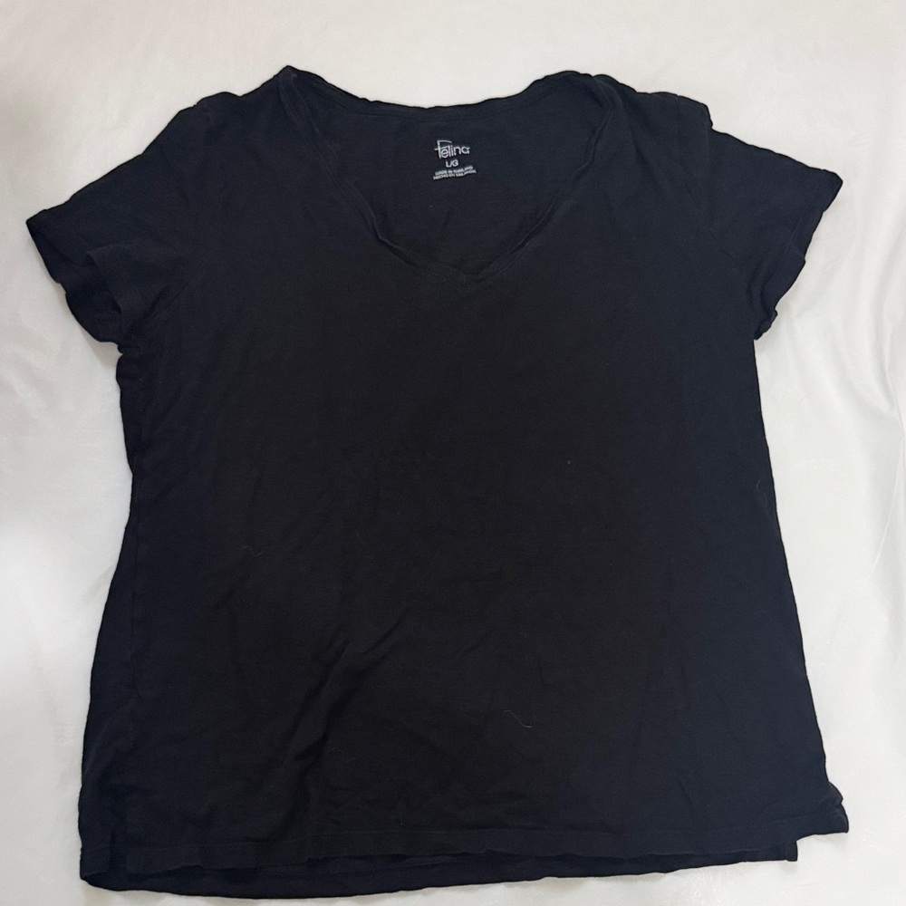 Felina Women's Black Short Sleeve Tee